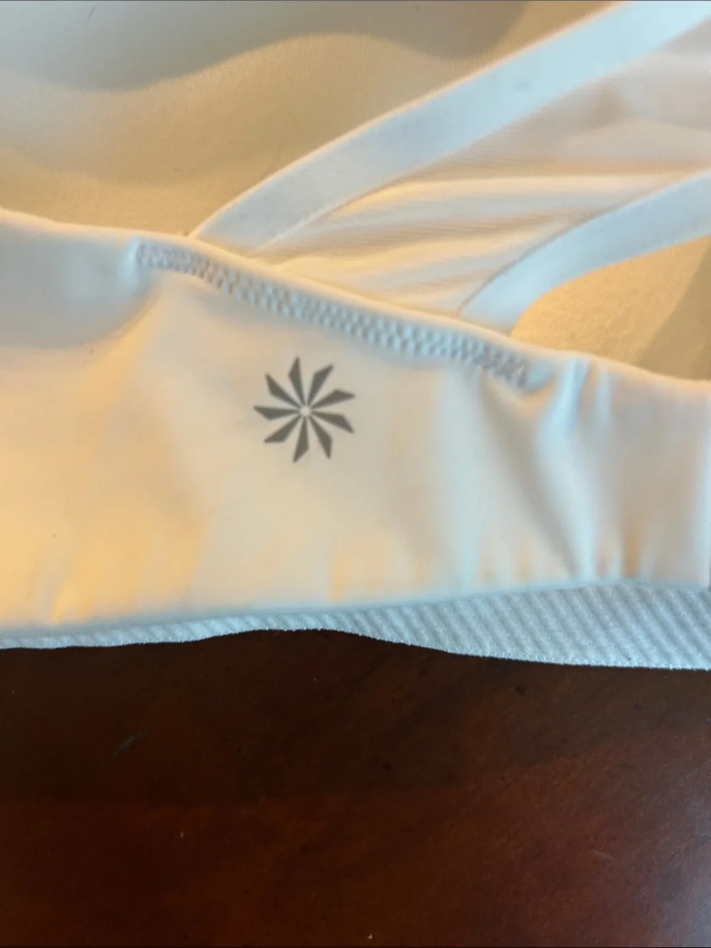 Athleta Seamless White Wireless Bra - Comfortable Everyday Support